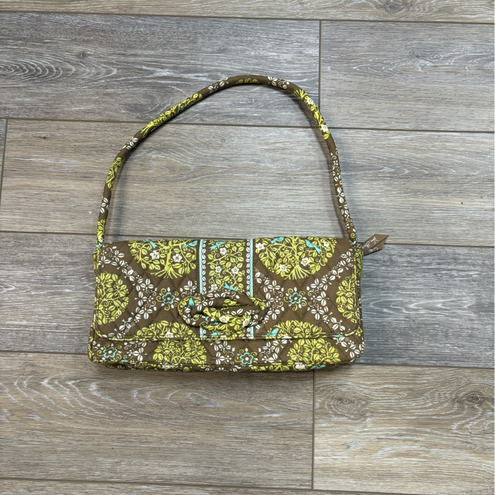 Vera Bradley Purse Sittin in a Tree Knot Just a Clutch Retired 2010 Paisley Bird